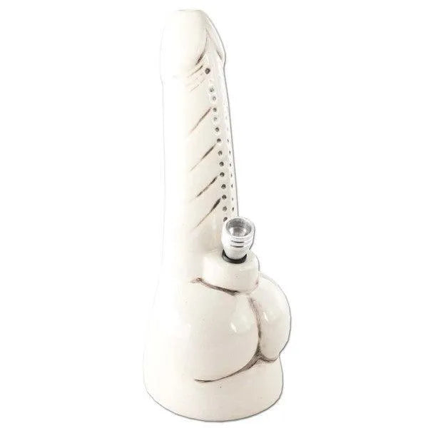Penis Bong aus Keramik weiß-HHCFriends