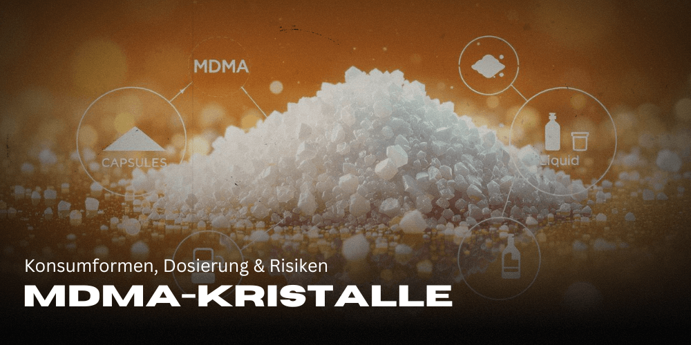 Cristale de MDMA: forme de consum, dozaj și riscuri