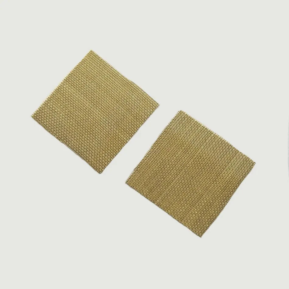 4 square fine brass sieves loose 25mm