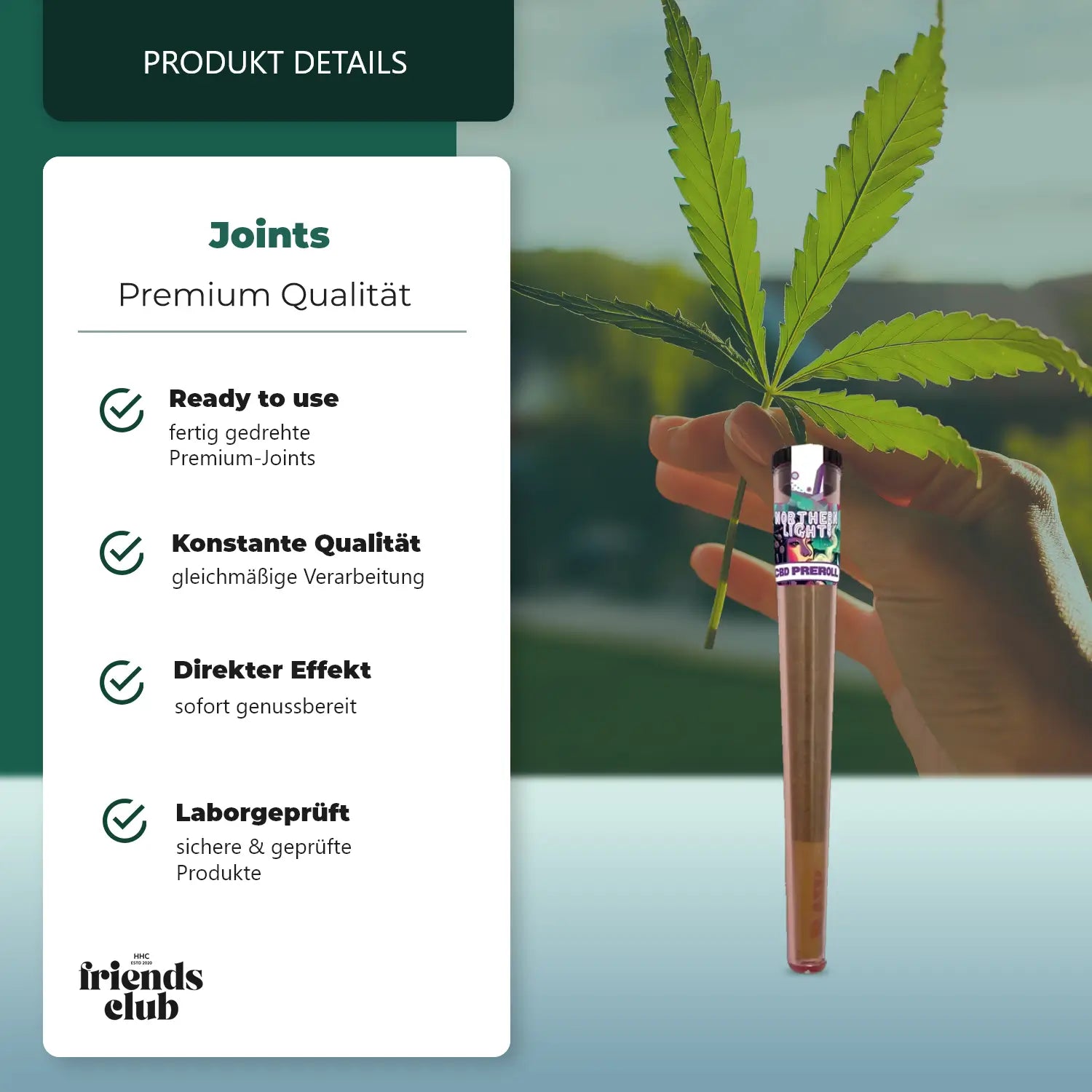 Prerolled CBD 20% – Northern Light-Smagro GmbH