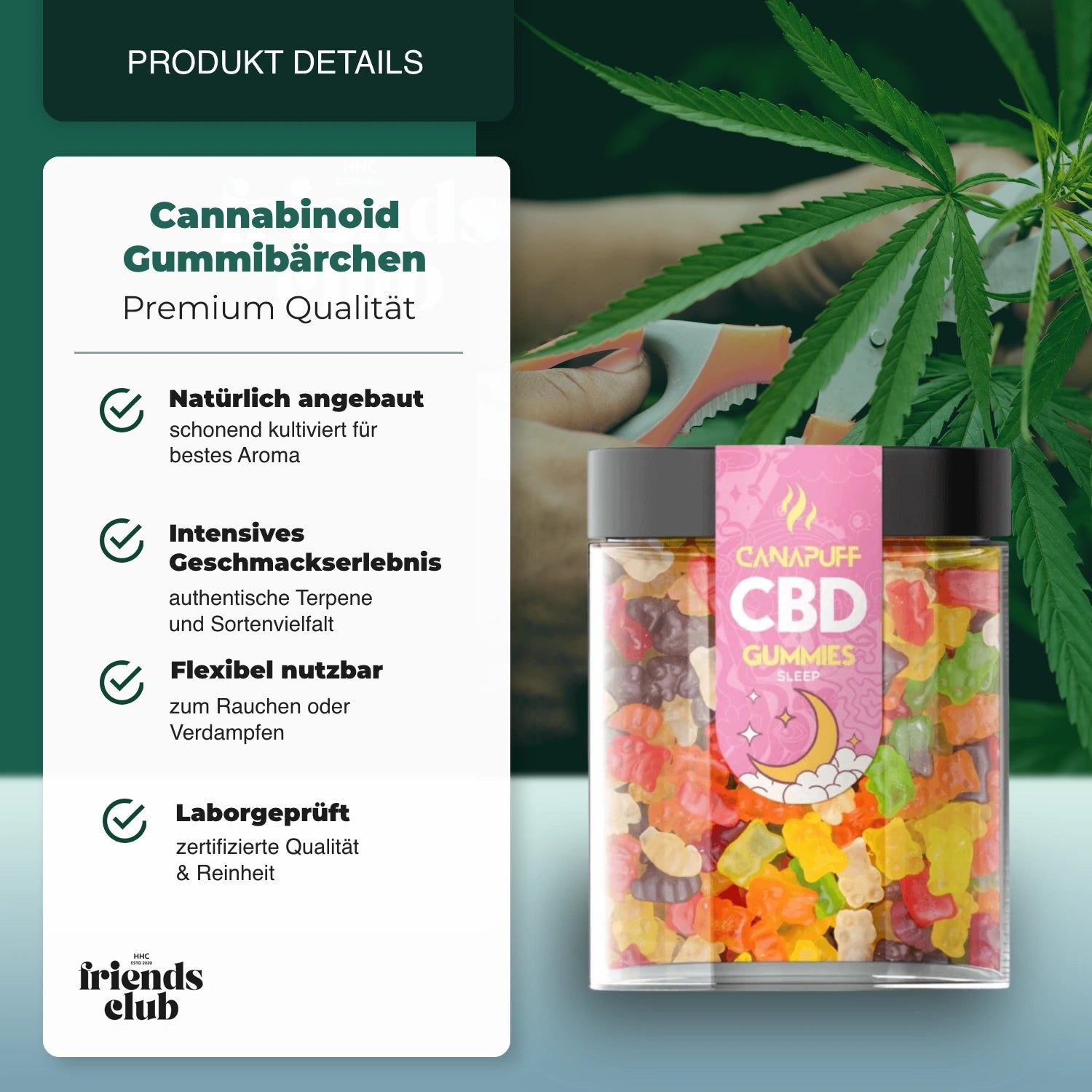 CBD Aroma Gummies Sleep 10 Stück-HHCFriends