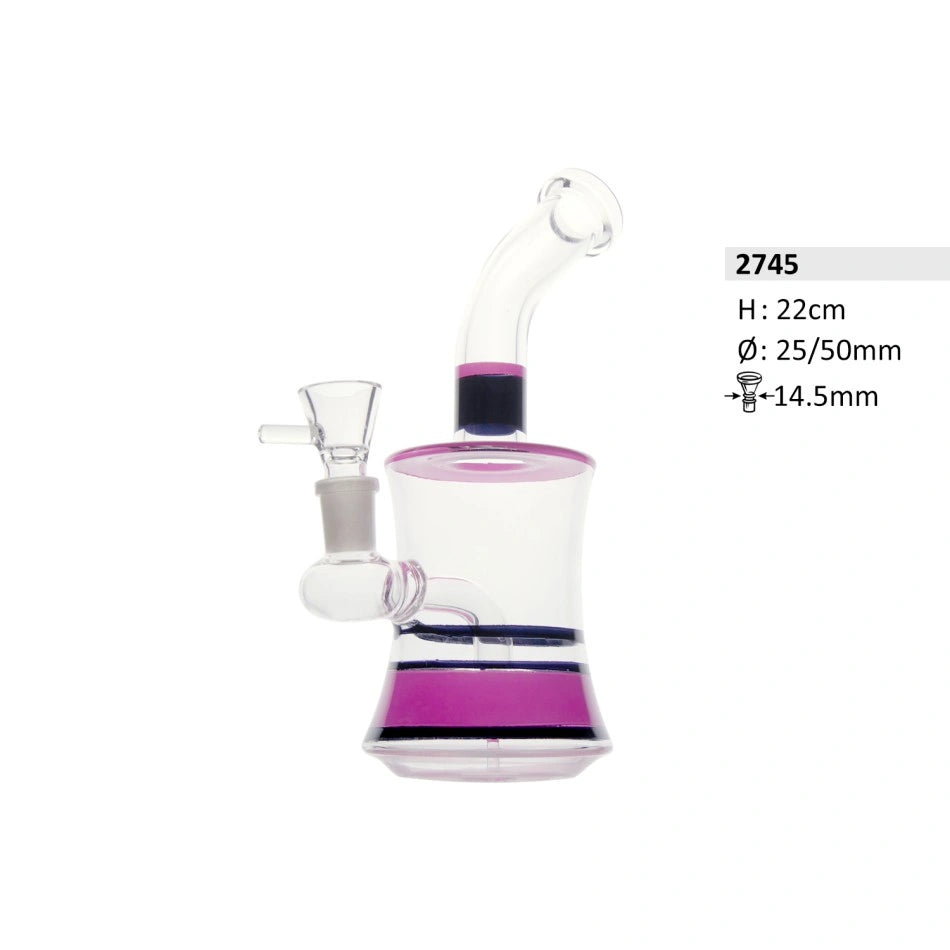 Glasbong Magenta - 22cm-HHCFriends