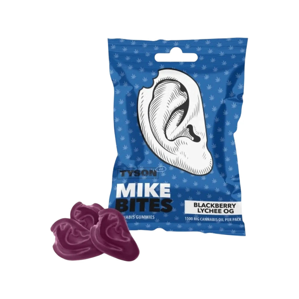 Tyson 2.0 Mike's Bites Blackberry Lychee OG Aroma Gummies 12Stk