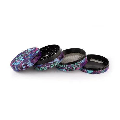 Euphoria Metall-Grinder Psychedelic 63 mm - 4 Teile HHCFriends